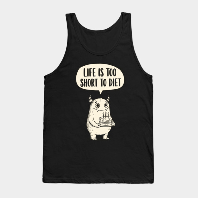 Funny Monster Cake Tank Top by enrynz