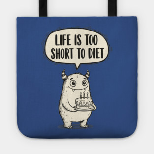 Funny Monster Cake Tote