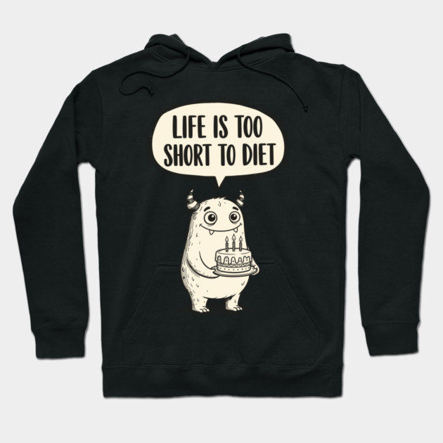 Funny Monster Cake Hoodie by enrynz