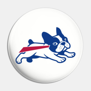 Buffalo Bills French Bulldog Pin