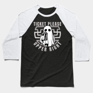 Goofy Ghost - Haunted Cinema Baseball T-Shirt