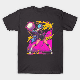 anime volleyball Neon ? Re:Zero T-Shirt