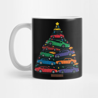 Car Madness Christmas Tree Mug