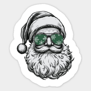 cool-Santa-Sunglasses-Snowflake-Christmas Magnet
