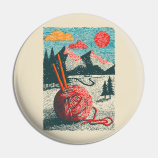 Mountain View Knitting | Outdoorsy Fiber Art Pin