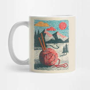 Mountain View Knitting | Outdoorsy Fiber Art Mug