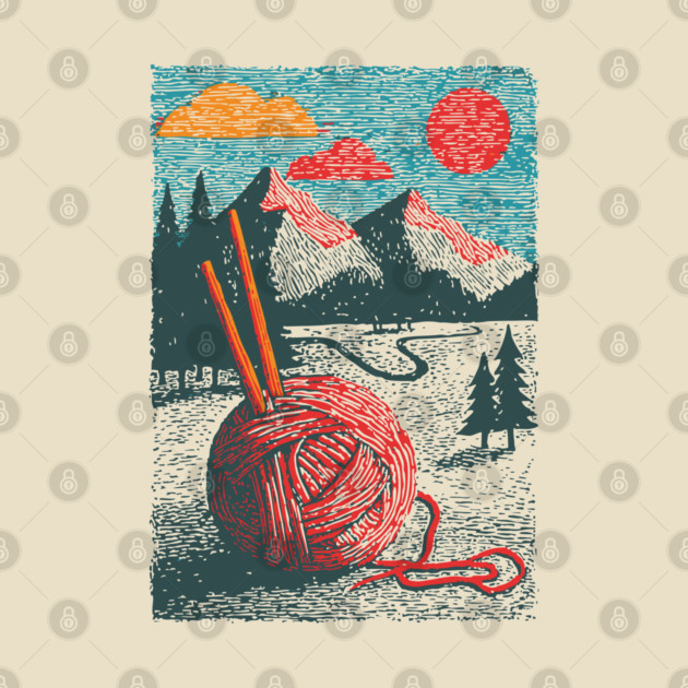 Mountain View Knitting | Outdoorsy Fiber Art by TuncGK