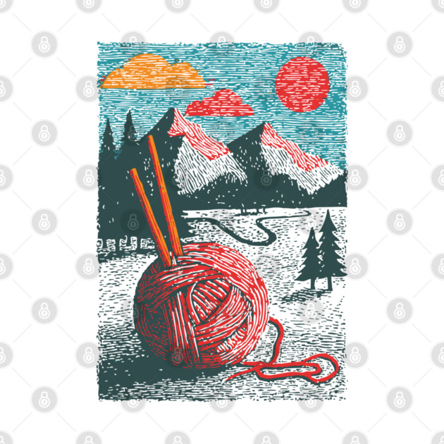 Mountain View Knitting | Outdoorsy Fiber Art by TuncGK