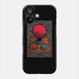 Retro Arcade Joystick | Vintage 80s Gamer Art Phone Case