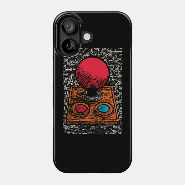 Retro Arcade Joystick | Vintage 80s Gamer Art Phone Case by TuncGK