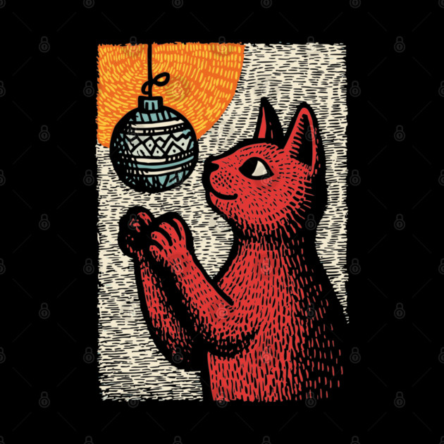 Mischievous Christmas Cat | Holiday Ornament Trouble by TuncGK