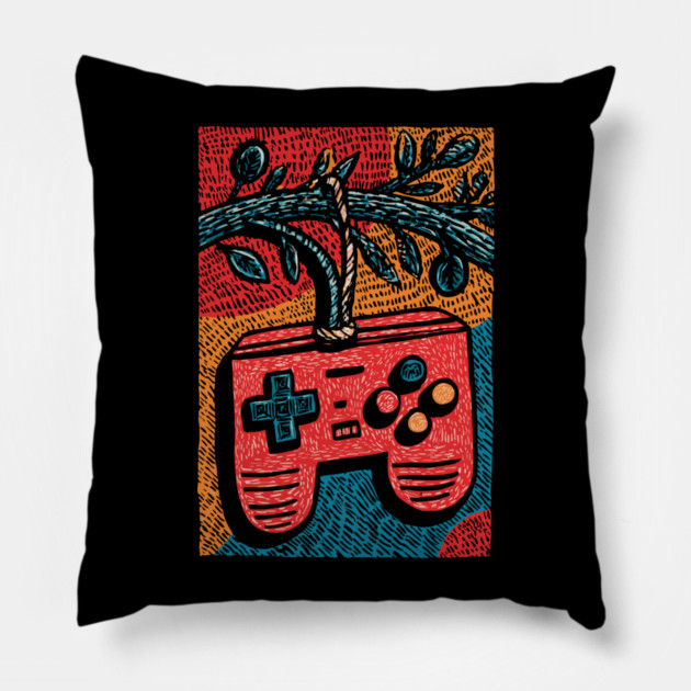 Game Controller | Christmas Gift for Gamers Pillow by TuncGK