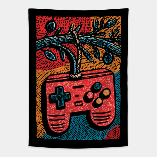 Game Controller | Christmas Gift for Gamers Tapestry by TuncGK
