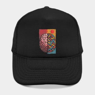 Left Brain Right Brain | Logic and Creativity Art Hat