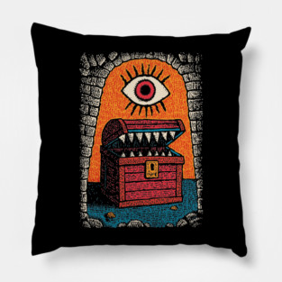 Monster Treasure Chest | Dungeons and Dragons Mimic Pillow