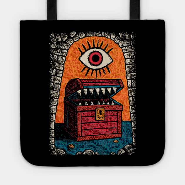 Monster Treasure Chest | Dungeons and Dragons Mimic Tote by TuncGK