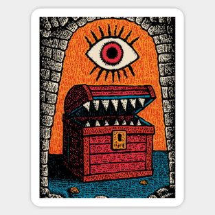 Monster Treasure Chest | Dungeons and Dragons Mimic Magnet
