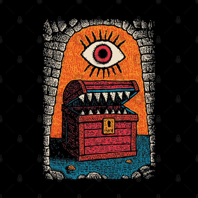 Monster Treasure Chest | Dungeons and Dragons Mimic by TuncGK