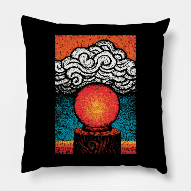 Mystic Crystal Ball | Fortune Teller's Vision Pillow by TuncGK
