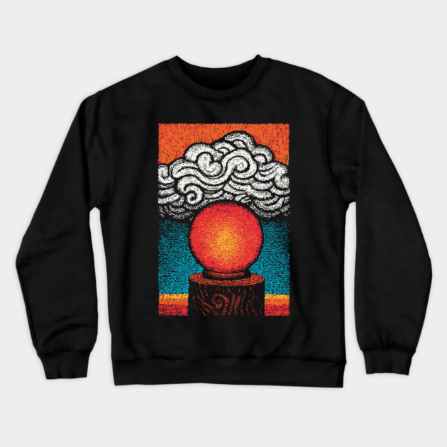 Mystic Crystal Ball | Fortune Teller's Vision Crewneck Sweatshirt by TuncGK