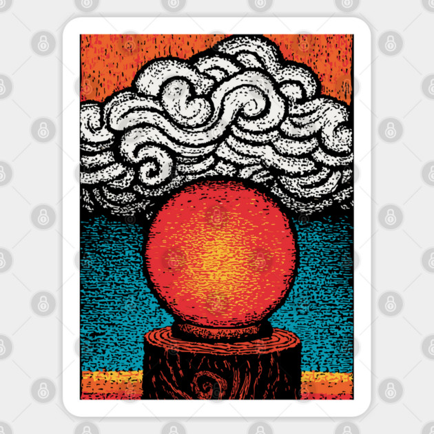 Mystic Crystal Ball | Fortune Teller's Vision Sticker by TuncGK