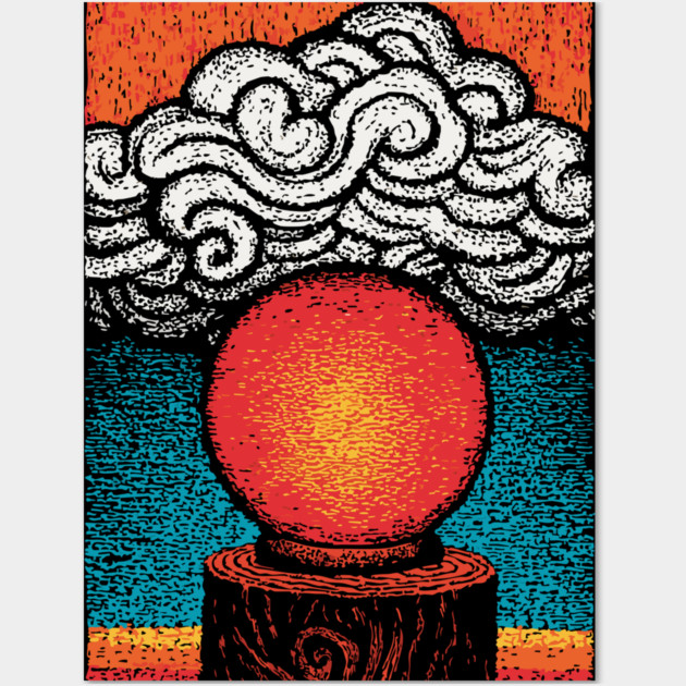 Mystic Crystal Ball | Fortune Teller's Vision Wall Art by TuncGK