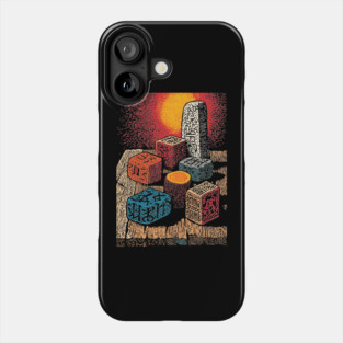 Witchcraft Building Blocks | Vintage Nostalgia Art Phone Case