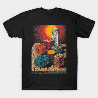Witchcraft Building Blocks | Vintage Nostalgia Art T-Shirt