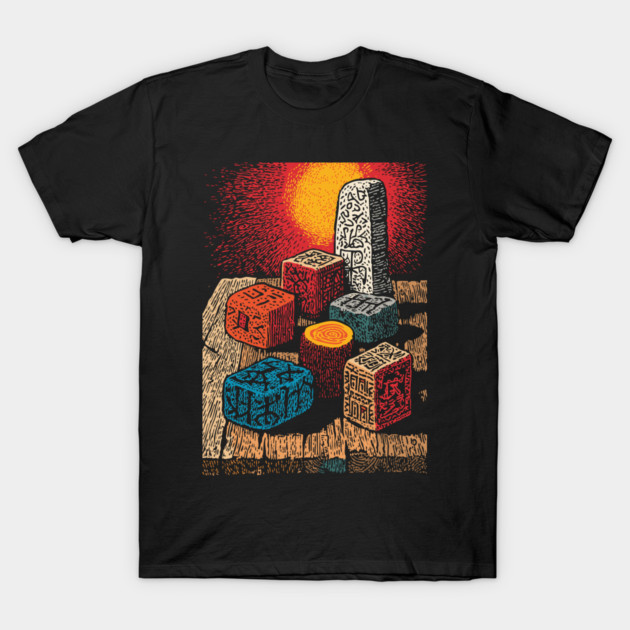 Witchcraft Building Blocks | Vintage Nostalgia Art T-Shirt by TuncGK