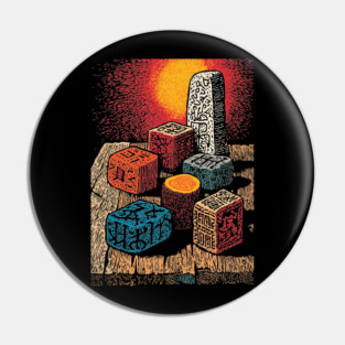 Witchcraft Building Blocks | Vintage Nostalgia Art Pin