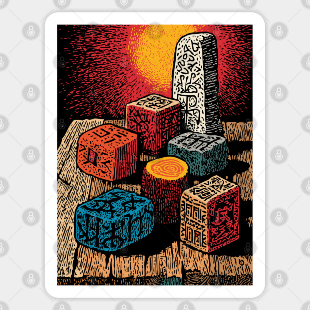 Witchcraft Building Blocks | Vintage Nostalgia Art Sticker by TuncGK