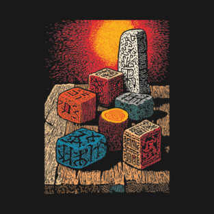 Witchcraft Building Blocks | Vintage Nostalgia Art T-Shirt