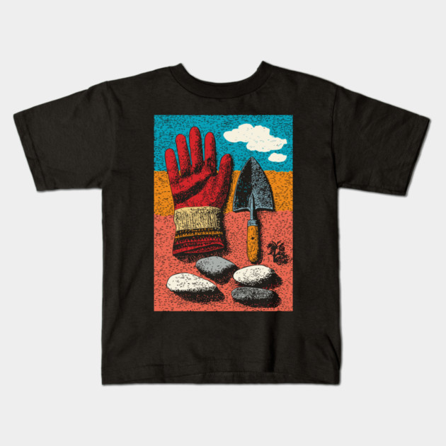 In The Garden | A Plant Parent's Tools Kids T-Shirt by TuncGK