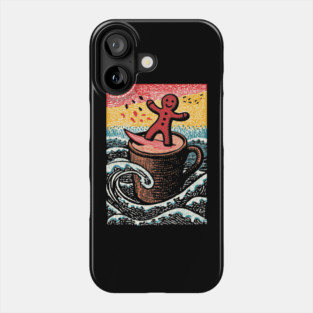 Funny Gingerbread Man | A Perilous Coffee Dip Phone Case