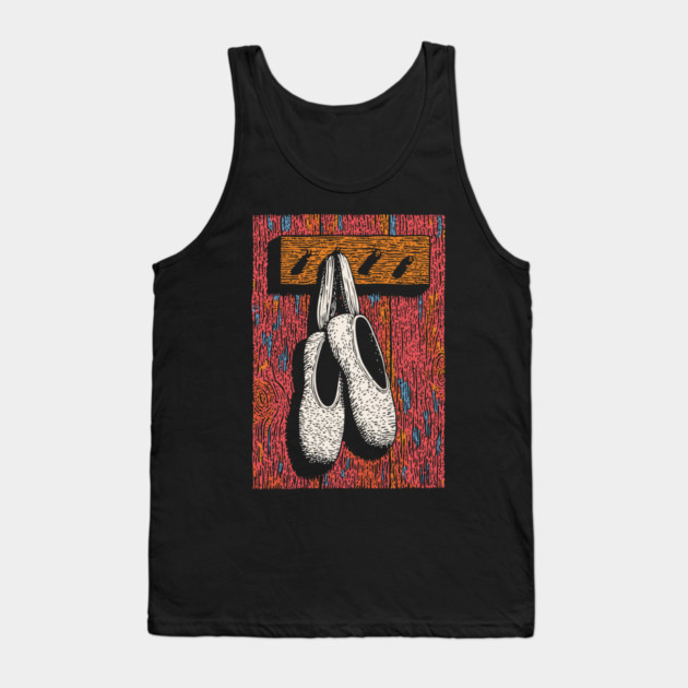 Vintage Ballet Shoes | The Dancer's Dream Tank Top by TuncGK