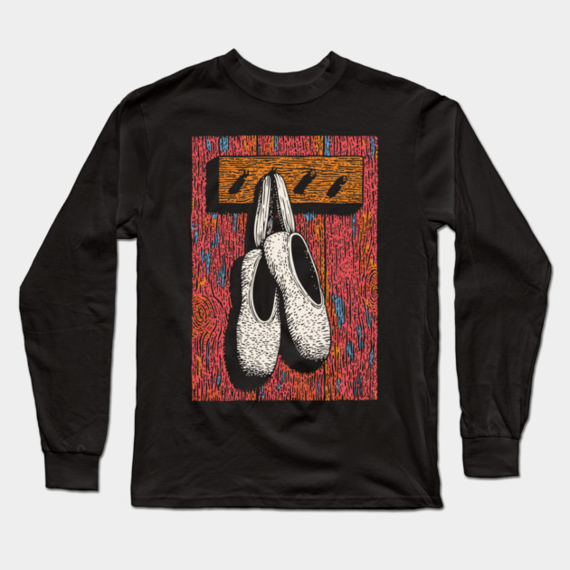 Vintage Ballet Shoes | The Dancer's Dream Long Sleeve T-Shirt by TuncGK