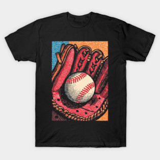 Vintage Baseball Glove | America's Pastime Art T-Shirt