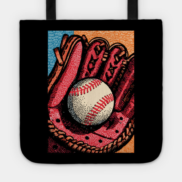 Vintage Baseball Glove | America's Pastime Art Tote by TuncGK