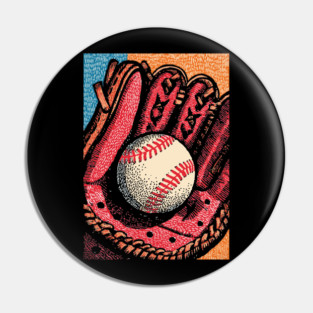 Vintage Baseball Glove | America's Pastime Art Pin