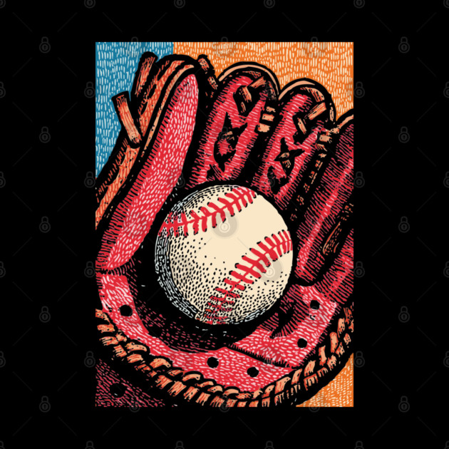 Vintage Baseball Glove | America's Pastime Art by TuncGK
