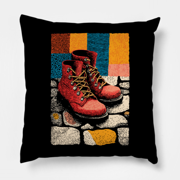 The Trail Awaits | A Hiker's Journey Begins Pillow by TuncGK