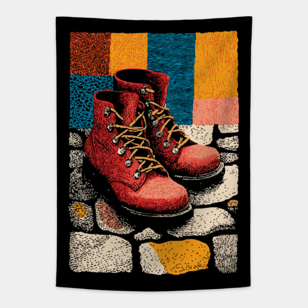 The Trail Awaits | A Hiker's Journey Begins Tapestry by TuncGK