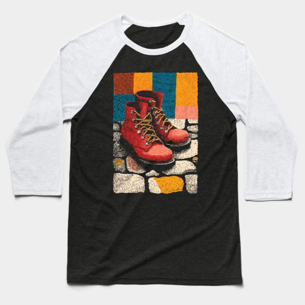 The Trail Awaits | A Hiker's Journey Begins Baseball T-Shirt by TuncGK