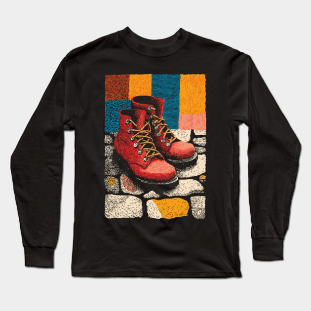 The Trail Awaits | A Hiker's Journey Begins Long Sleeve T-Shirt by TuncGK