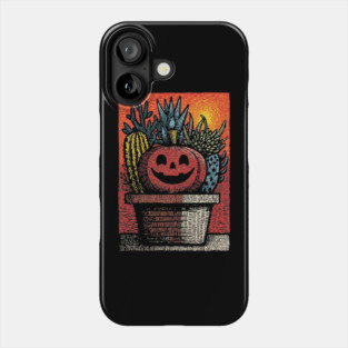 Happy Harvest Pumpkin | Wholesome Autumn Folk Art Phone Case