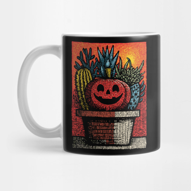 Happy Harvest Pumpkin | Wholesome Autumn Folk Art by TuncGK