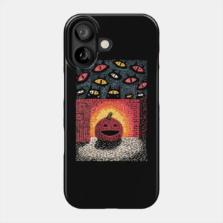 Spooky Glowing Pumpkin | Creepy Halloween Horror Phone Case