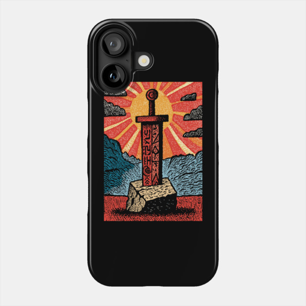 The Sword in the Stone | A Mythic Hero's Legend Phone Case by TuncGK
