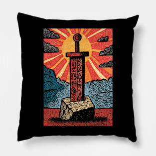 The Sword in the Stone | A Mythic Hero's Legend Pillow
