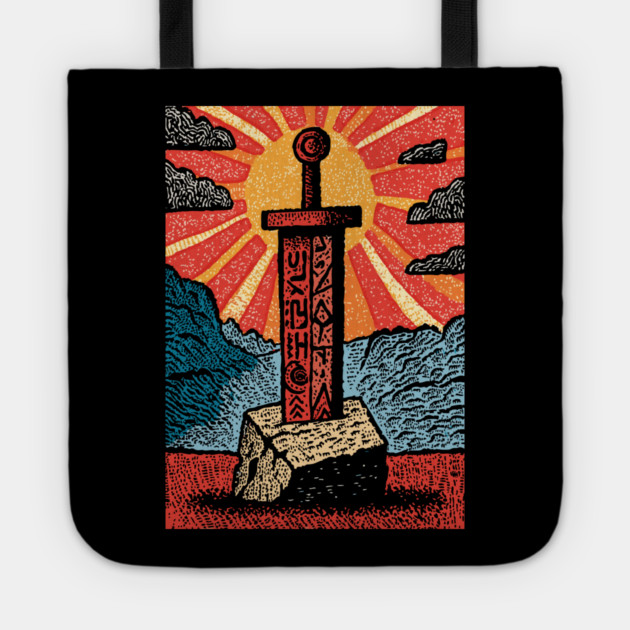 The Sword in the Stone | A Mythic Hero's Legend Tote by TuncGK